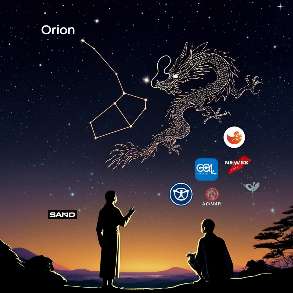 Orion 在中文文化中的多重意涵:星座、神話、品牌與流行文化的融合視覺呈現