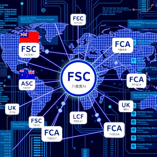 全球金融監管網絡示意圖