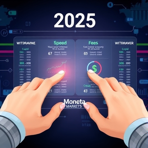 2025年外匯市場數位插畫,象徵未來金融交易趨勢