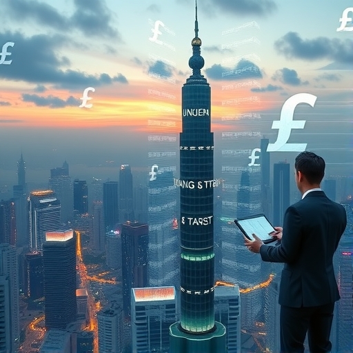 2025年台北未來都會景觀象徵金融自由與科技進步