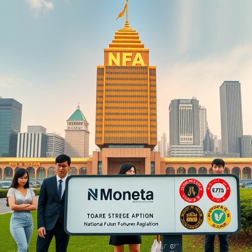 美國NFA監管機構視覺圖示,象徵外匯市場的合規與安全標準