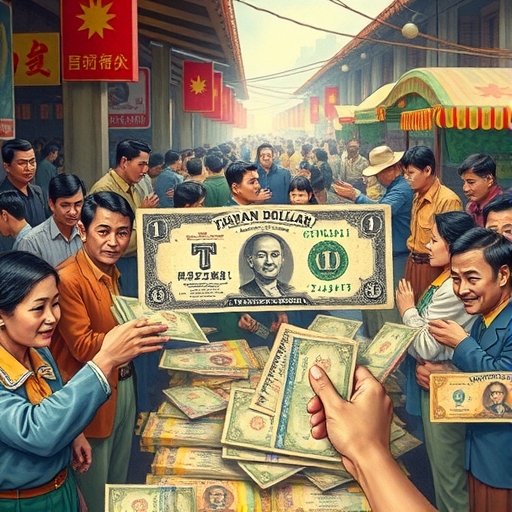 1949年新台幣發行歷史背景插畫
