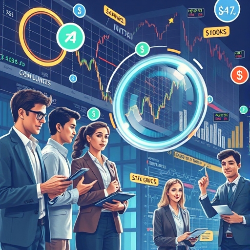 動態且複雜的金融交易圖解,呈現IEXS多資產交易平台的運作機制