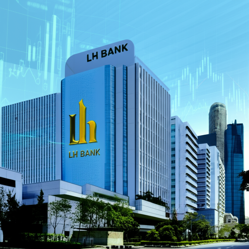 曼谷 LH Bank 成立初期地產開發與金融服務示意圖