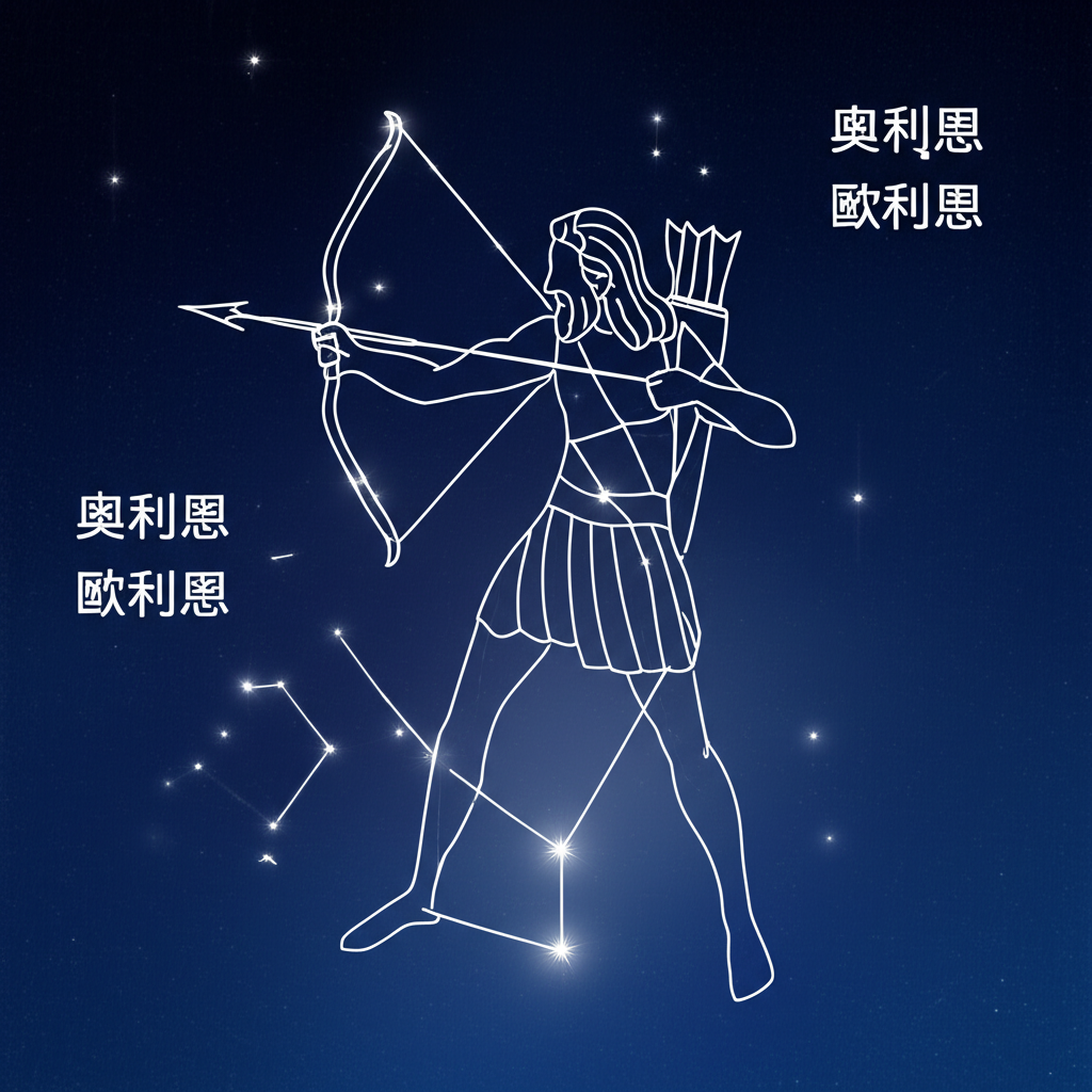 Orion 在不同領域的應用:好麗友派包裝、Orion啤酒瓶身設計與NASA獵戶座太空船概念圖