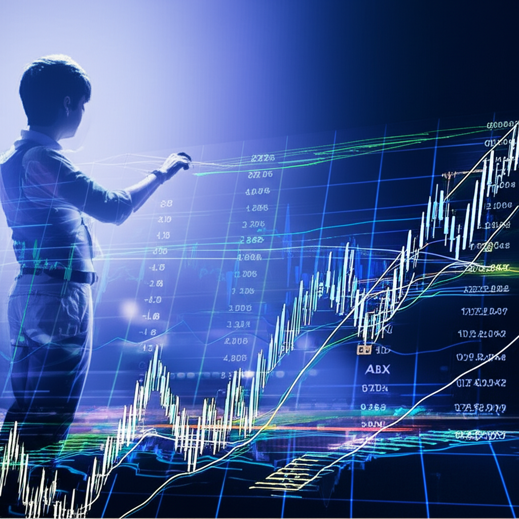 交易者觀察ADX指標圖表,顯示股票期貨外匯市場趨勢強度