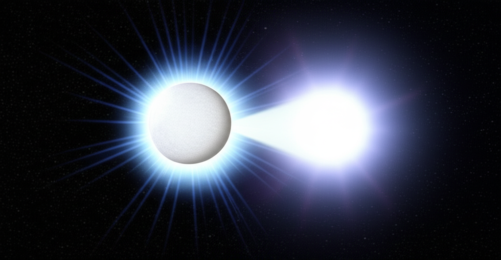 白矮星吸積物質導致熱核爆炸形成新星的宇宙現象插圖
