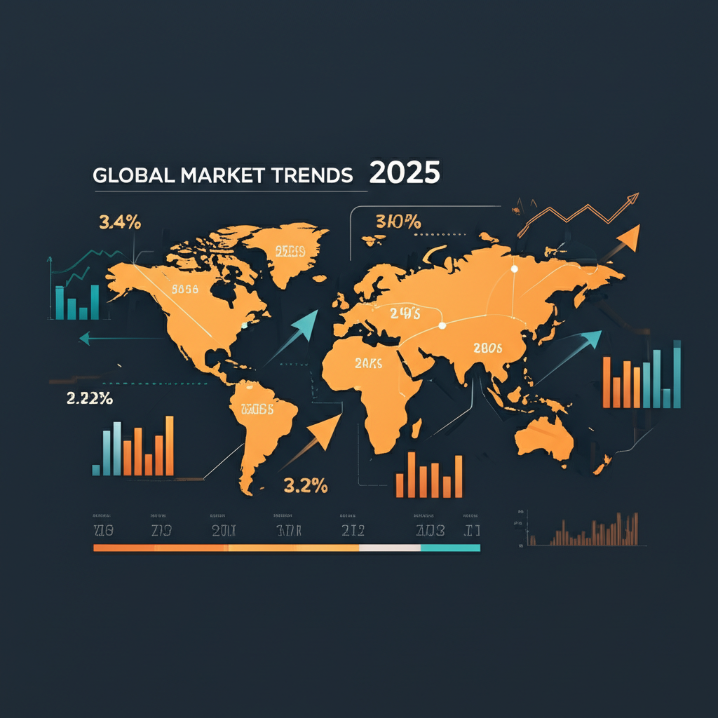 Global market trends 2025, illustration