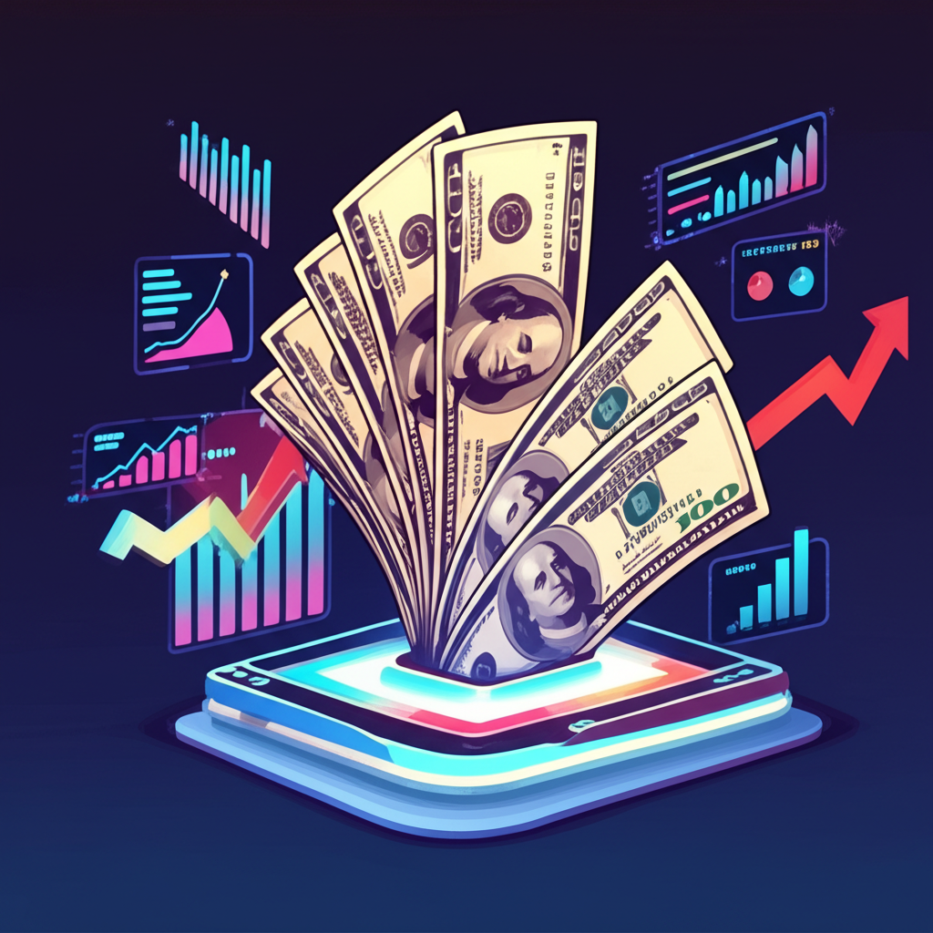 An illustration of 250 US dollars transforming into Taiwan New Dollars on a digital display surrounded by economic indicators showing interest rate changes export data and foreign investment trends
