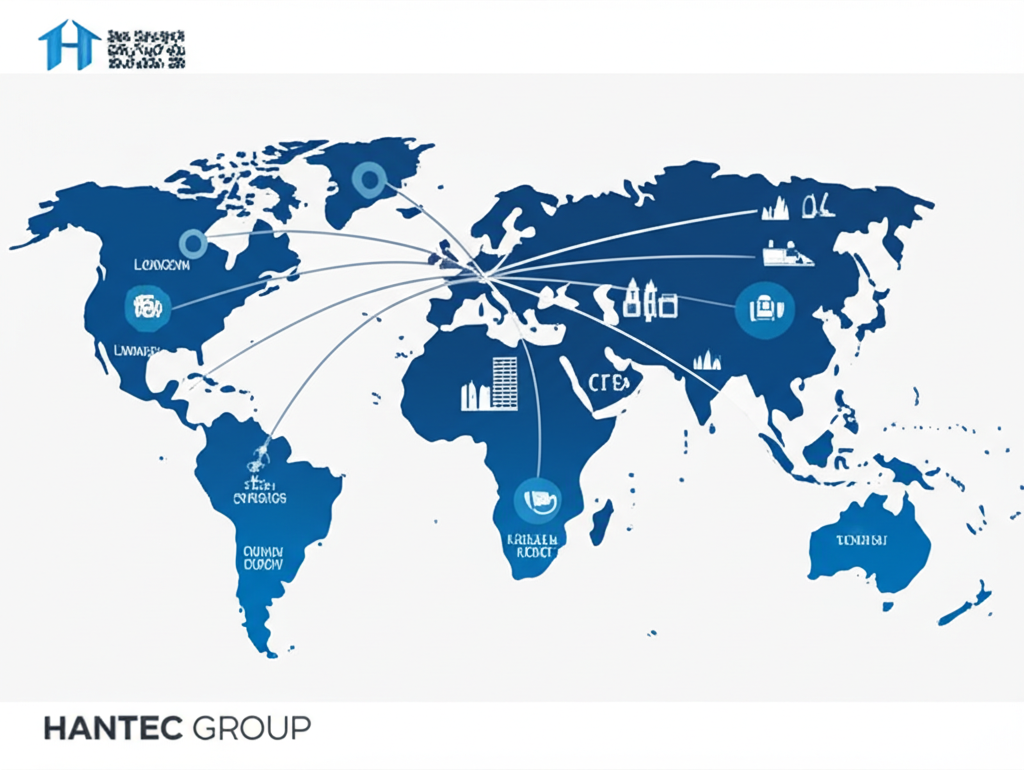 亨達集團全球擴張示意圖:從1990年香港起源,延伸至倫敦、悉尼、杜拜、東京等金融中心,提供外汇與CFD服務並標註里程碑