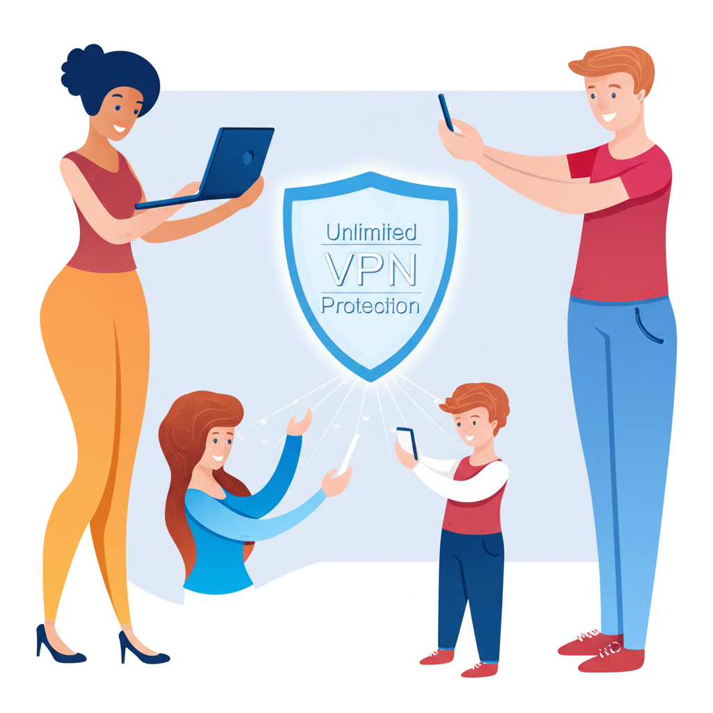 家庭多裝置 VPN 保護插圖
