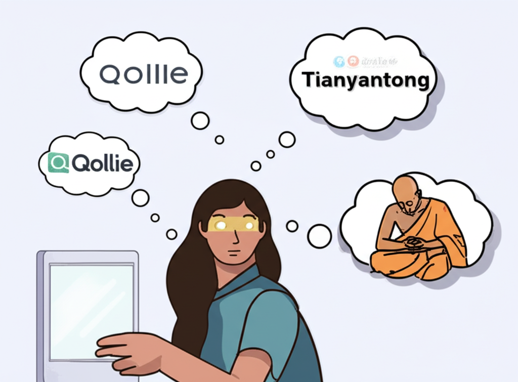 天眼通的多重語意解析,聚焦求職平台 Qollie 的數位螢幕與思想泡泡