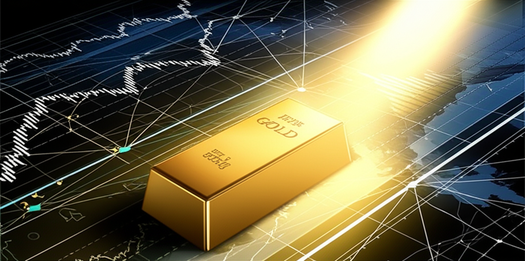 黃金價格上漲成為全球金融市場投資焦點的圖示