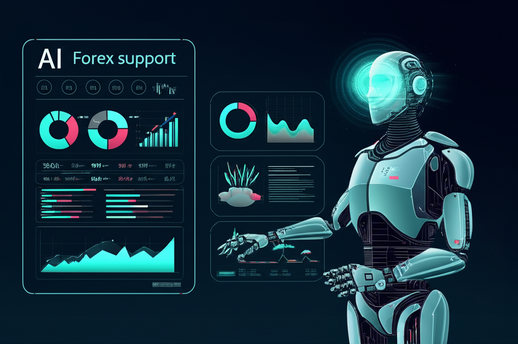 AI forex support, 2025 trend, illustration