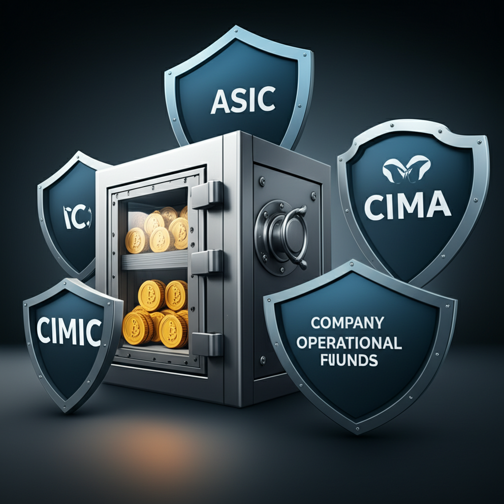 Mitrade 受 ASIC 和 CIMA 監管,客戶資金安全保障