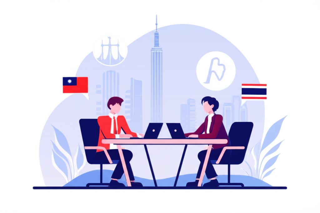 Taiwan Thailand investors illustration