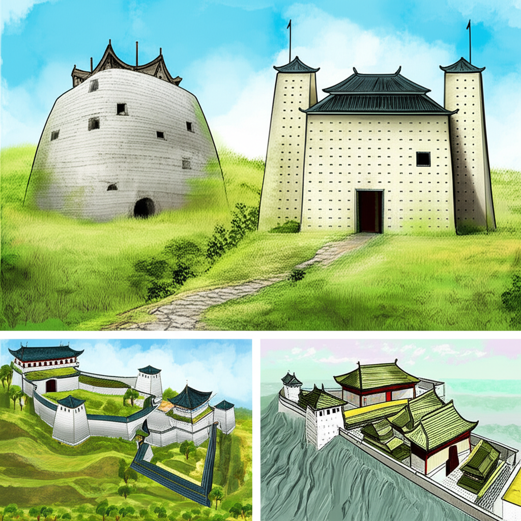 視覺化對比三種中文防禦建築:堡壘、要塞與城堡的建築特徵