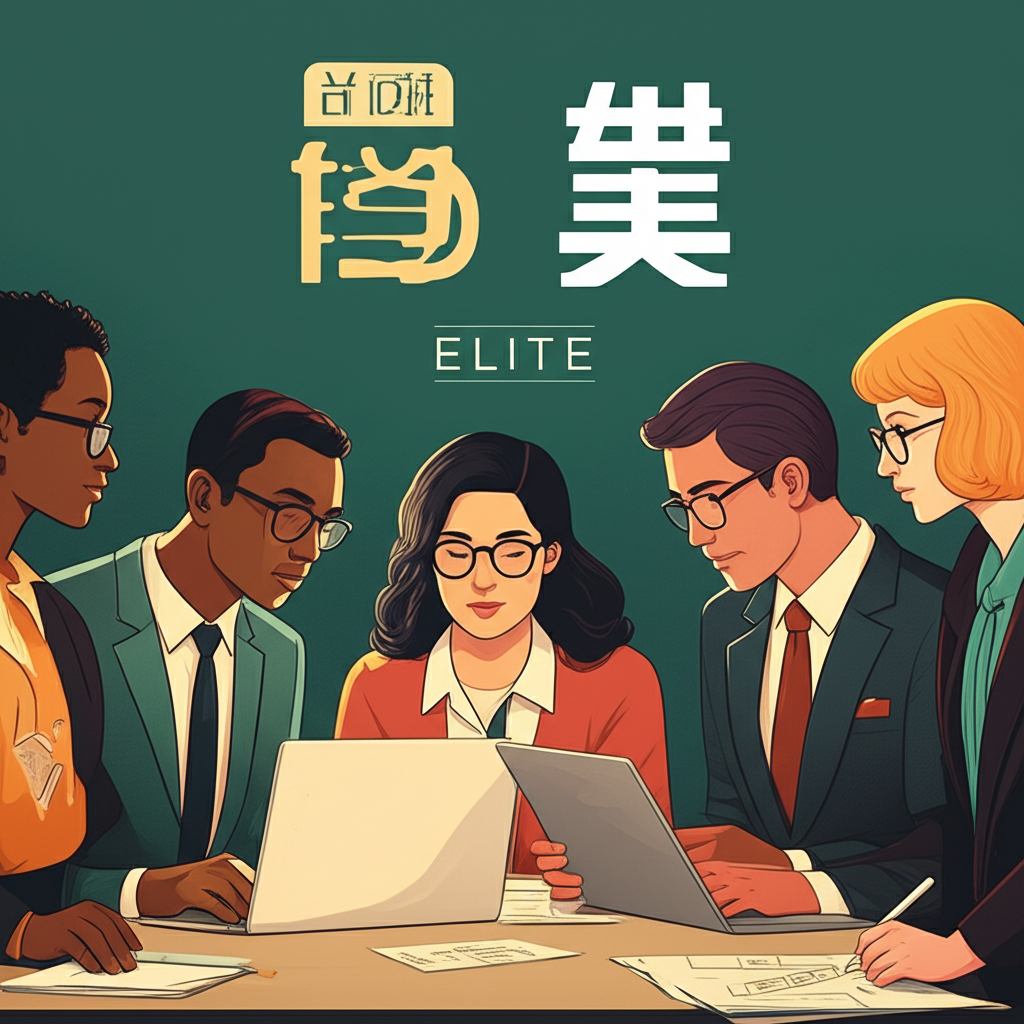 Elite詞彙在中文語境中的多元應用插圖,展現其在品牌、影視與遊戲中的卓越與頂尖地位