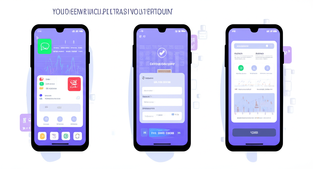 從App商店下載應用程式到線上開戶驗證,再到登入交易平台的步驟流程圖