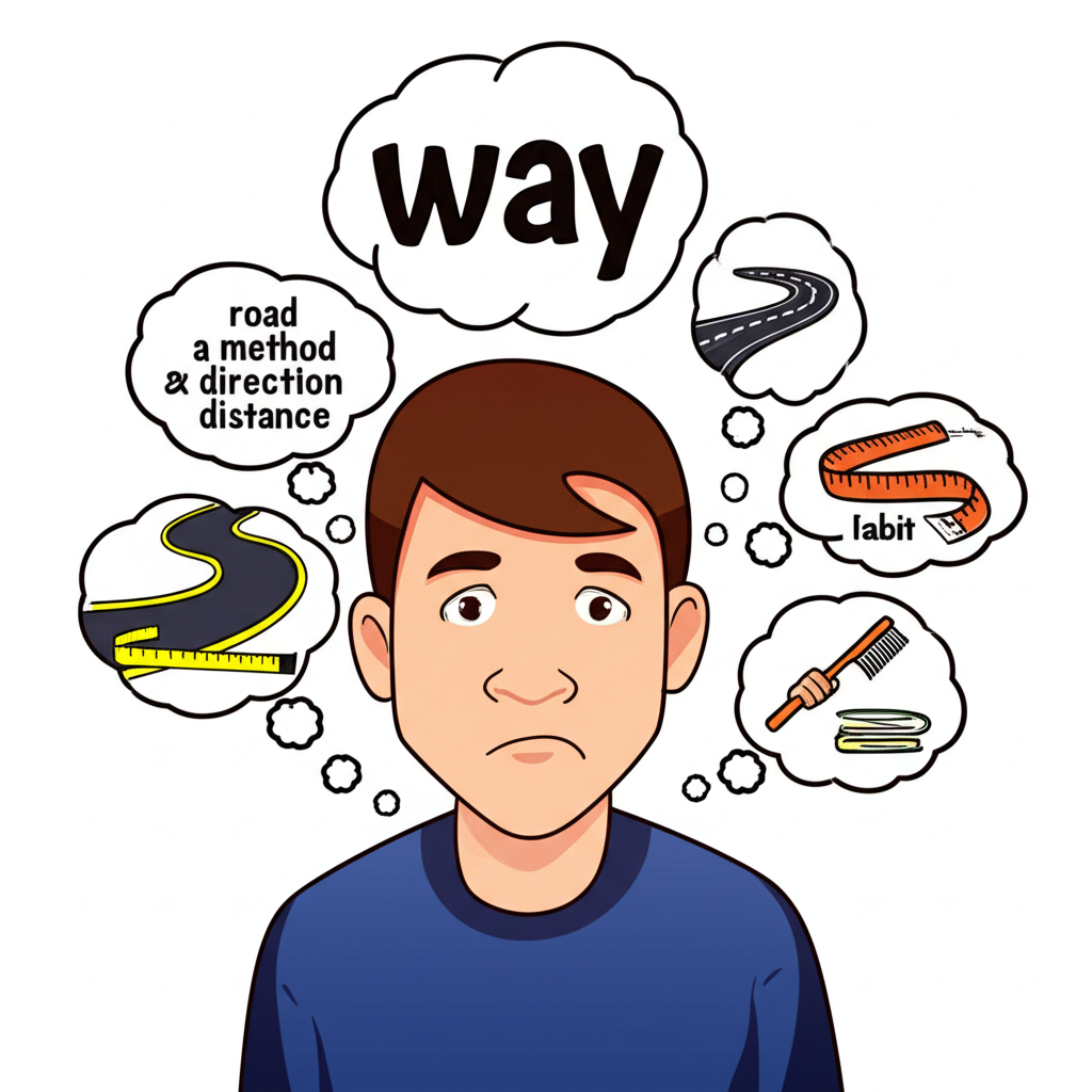 英文學習者困惑於way的不同含義插圖