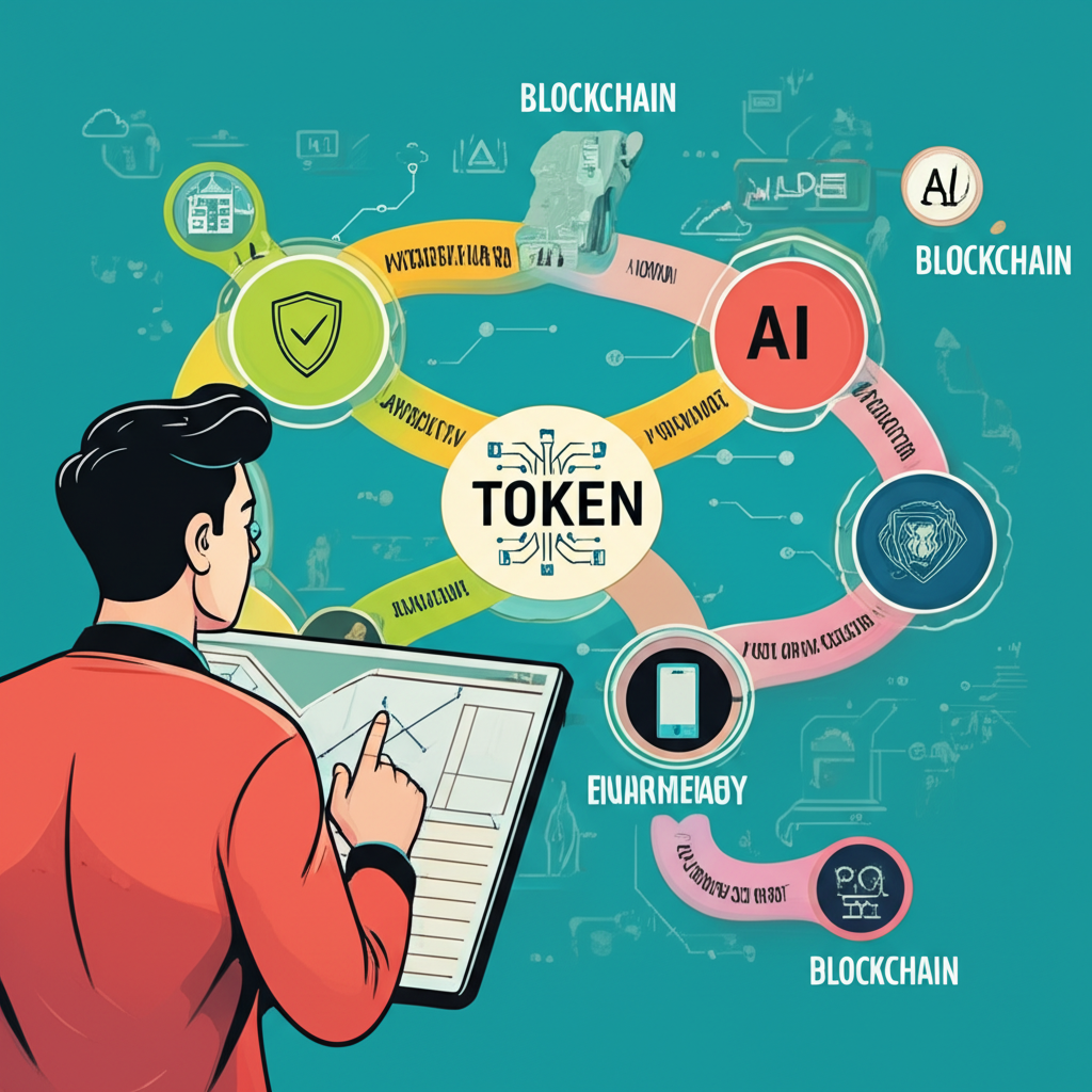 探索 Token 在 AI、區塊鏈與資訊安全不同路徑的互動地圖插圖
