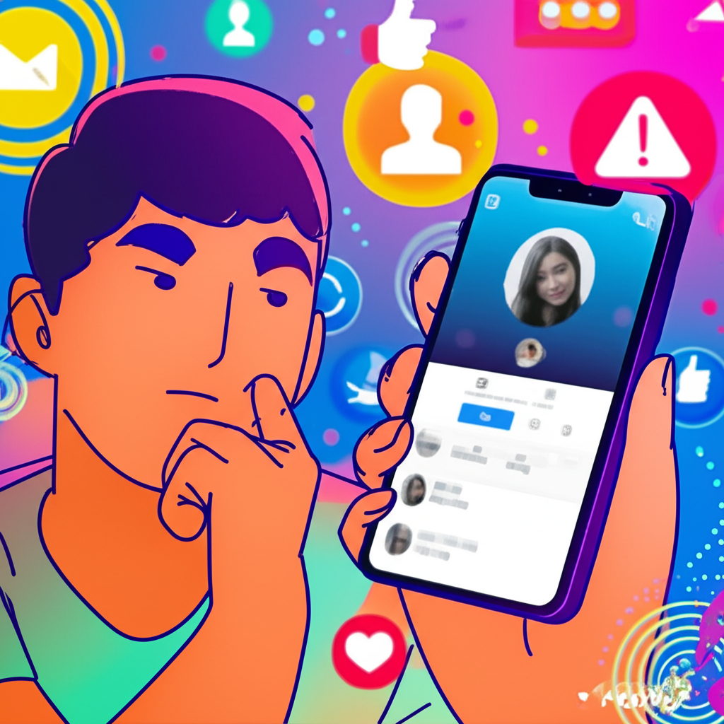 IG 詐騙加 LINE 警示插圖:用戶懷疑查看 IG 帳號與 LINE 聊天