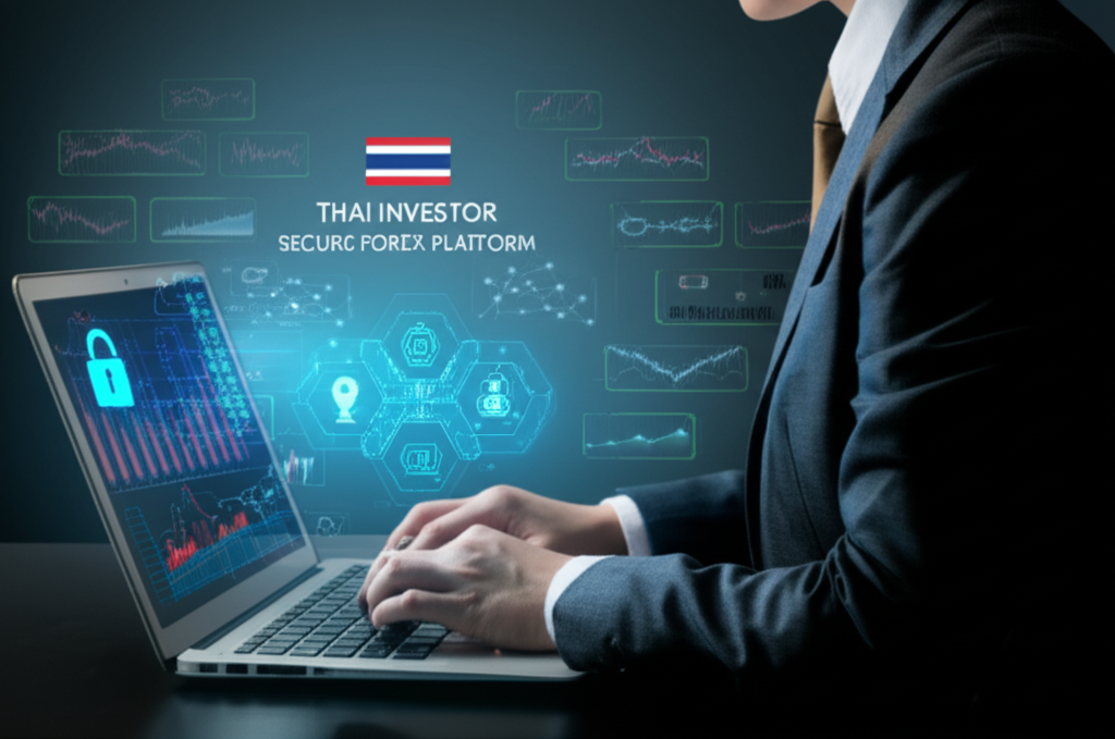 Thai investor using secure forex platform