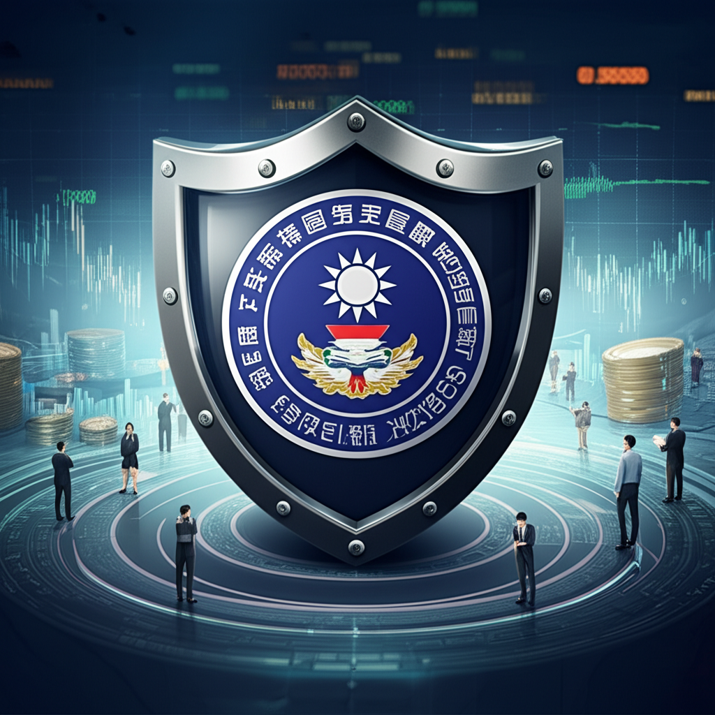 台灣證券期貨局的保護盾牌,監督活躍金融市場,保護投資者與資本流動