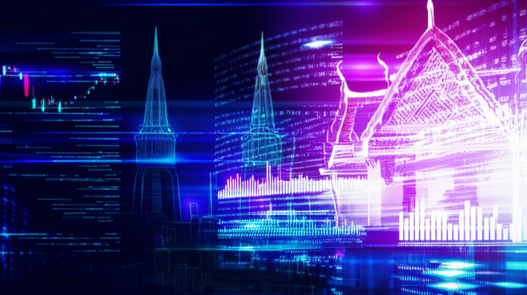 Fast trading tech, Thai market illustration