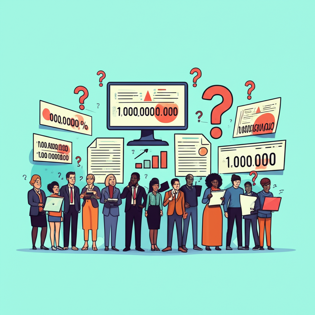 全球各地的人們面對像 billion 這類大數字時感到困惑,象徵在商業、金融與科技領域中跨文化溝通的挑戰