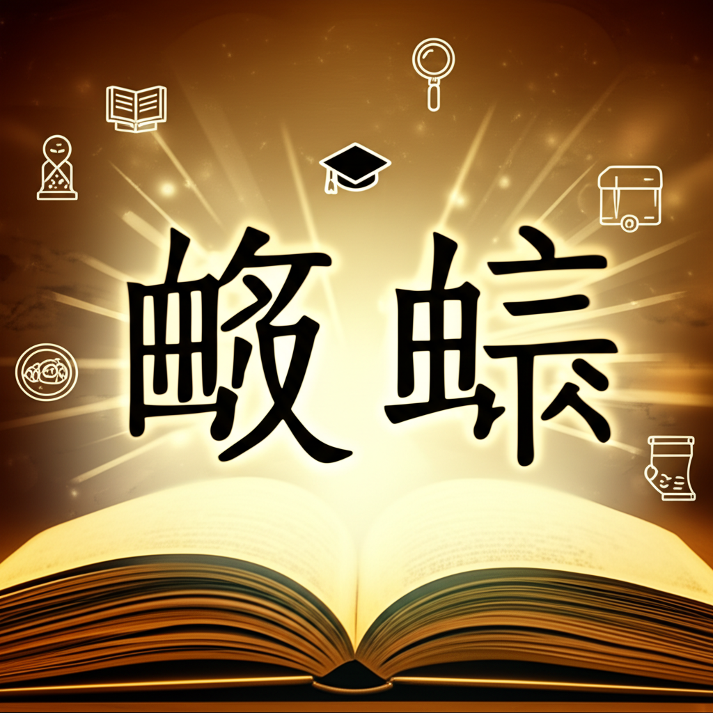 一本打開的書本插圖,光芒從中灑出,突出牡蠣的兩個中文字符,周圍有小圖示代表學術和日常情境