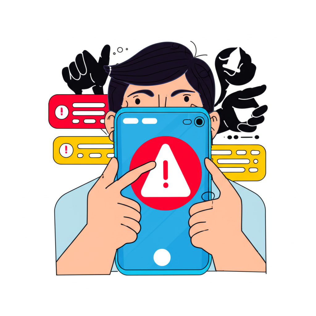 點擊可疑連結後的焦慮與驚訝,環繞著假通知和釣魚攻擊的數位威脅
